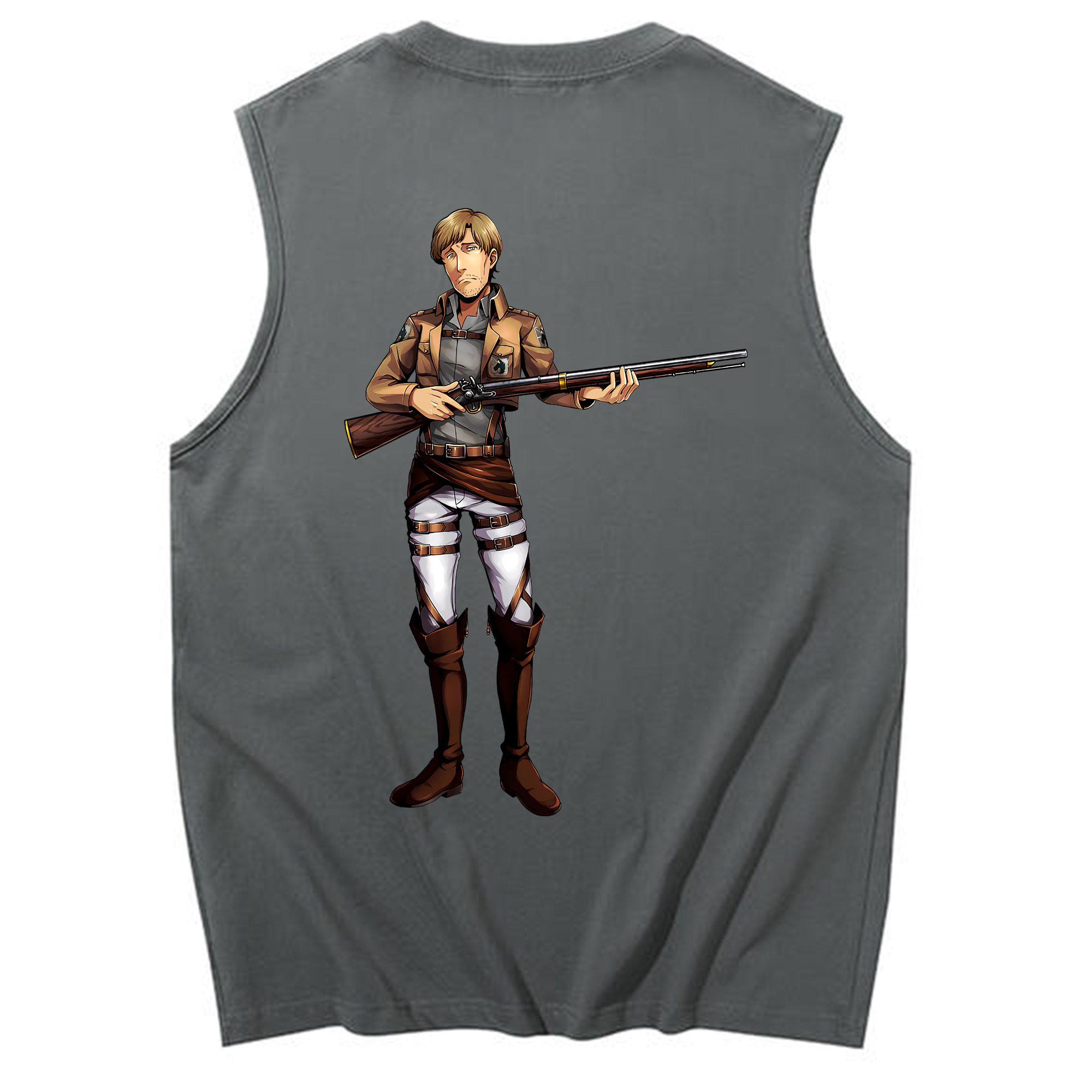 （画像用） 進撃の巨人 Attack on Titan コットン100％タンクトップ（背面プリント）